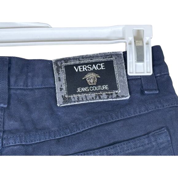 Versace Jeans Couture Women’s Straight-Leg Jeans Dark Blue 28x27 - Picture 16 of 16
